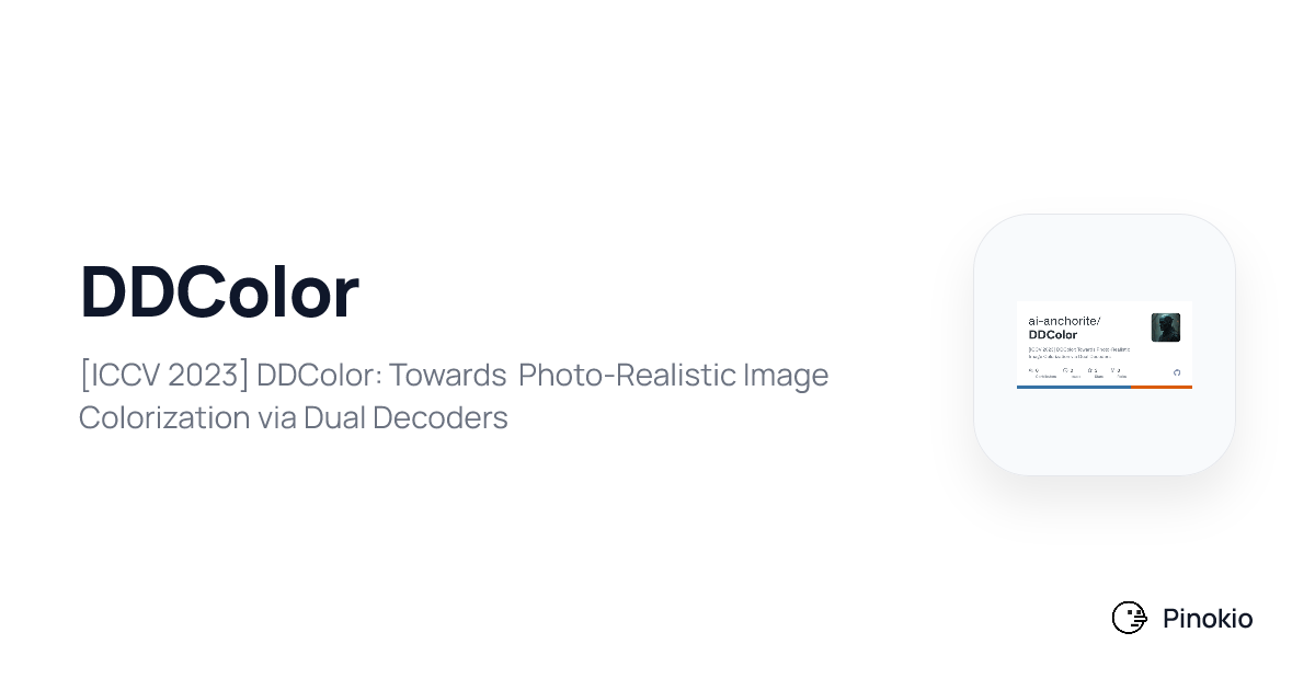 DDColor checkpoints · Pinokio