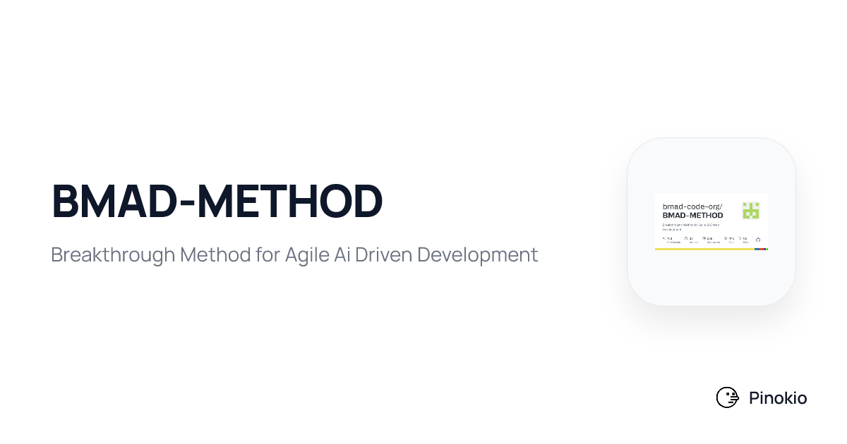 BMAD-METHOD checkpoints · Pinokio