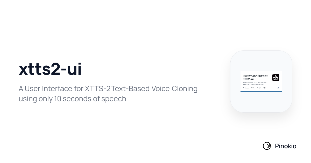 xtts2-ui checkpoints · Pinokio