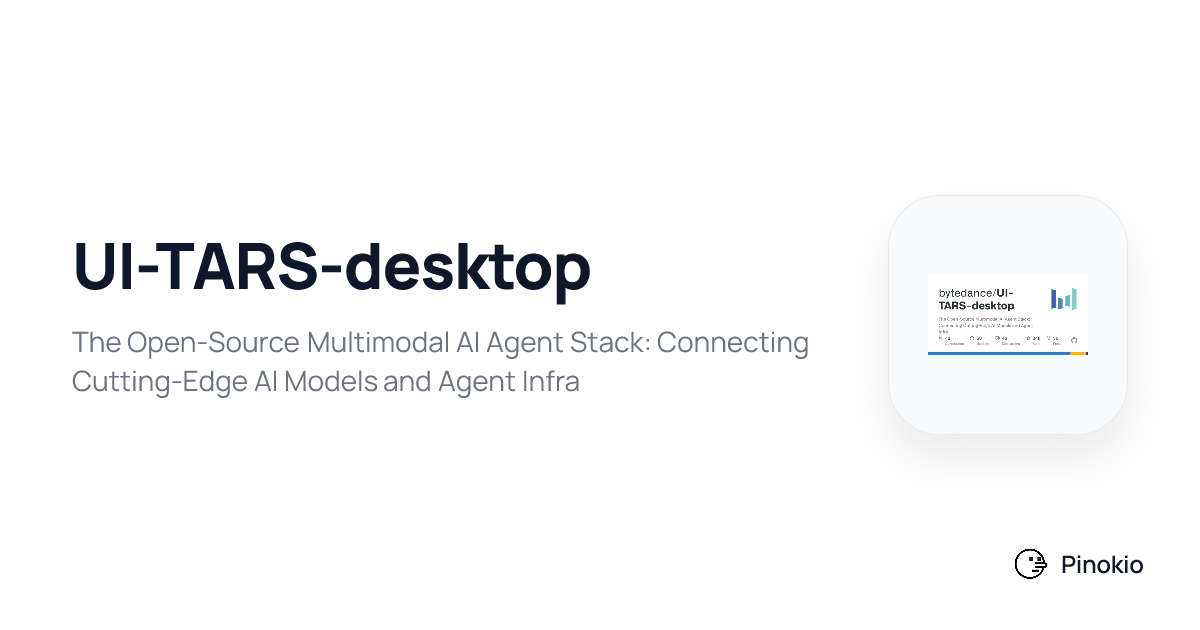 UI-TARS-desktop checkpoints · Pinokio