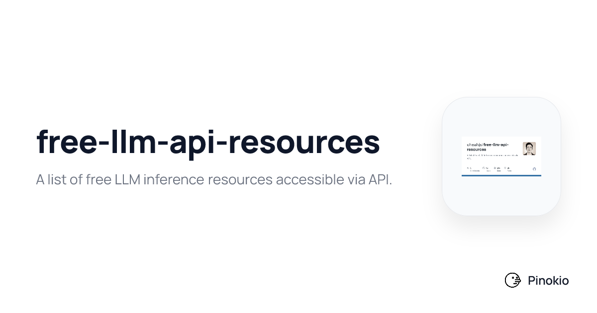 free-llm-api-resources on Pinokio