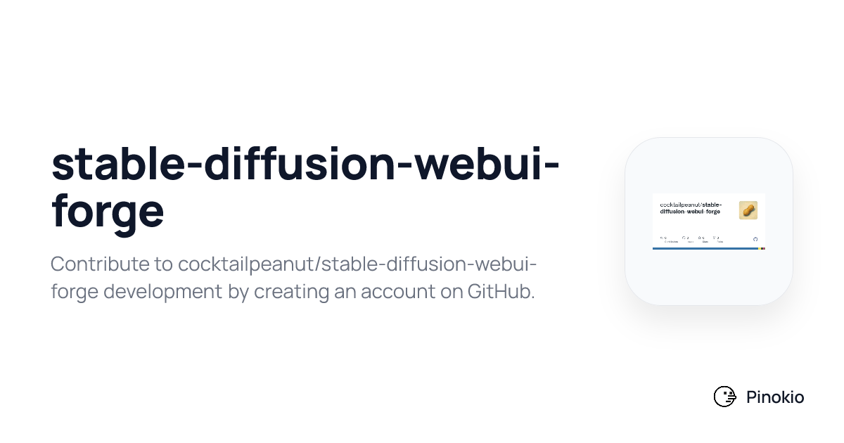 stable-diffusion-webui-forge checkpoints · Pinokio