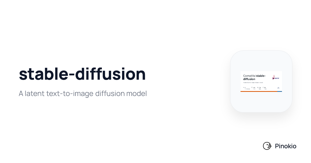 stable-diffusion checkpoints · Pinokio