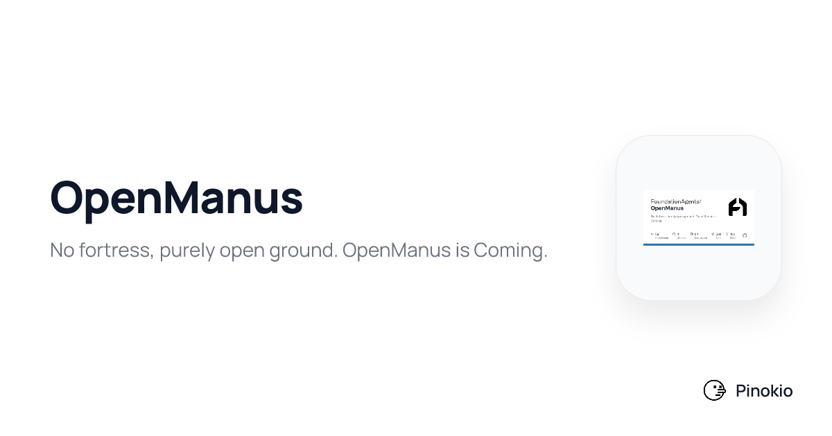 OpenManus checkpoints · Pinokio