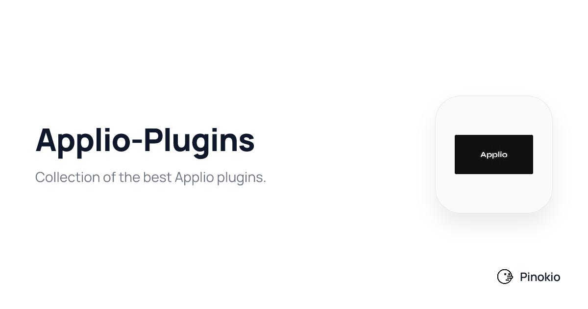 Applio-Plugins checkpoints · Pinokio