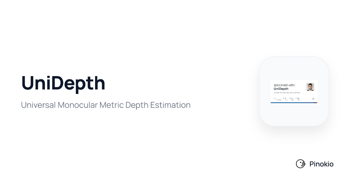 UniDepth on Pinokio
