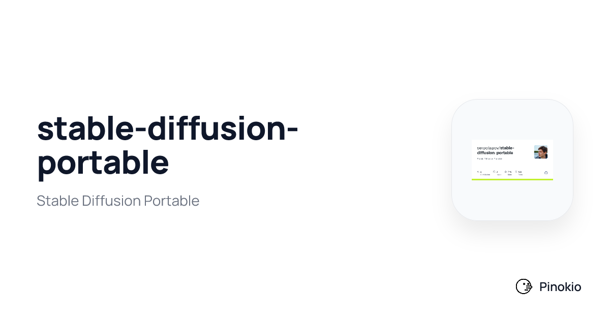 stable-diffusion-portable checkpoints · Pinokio