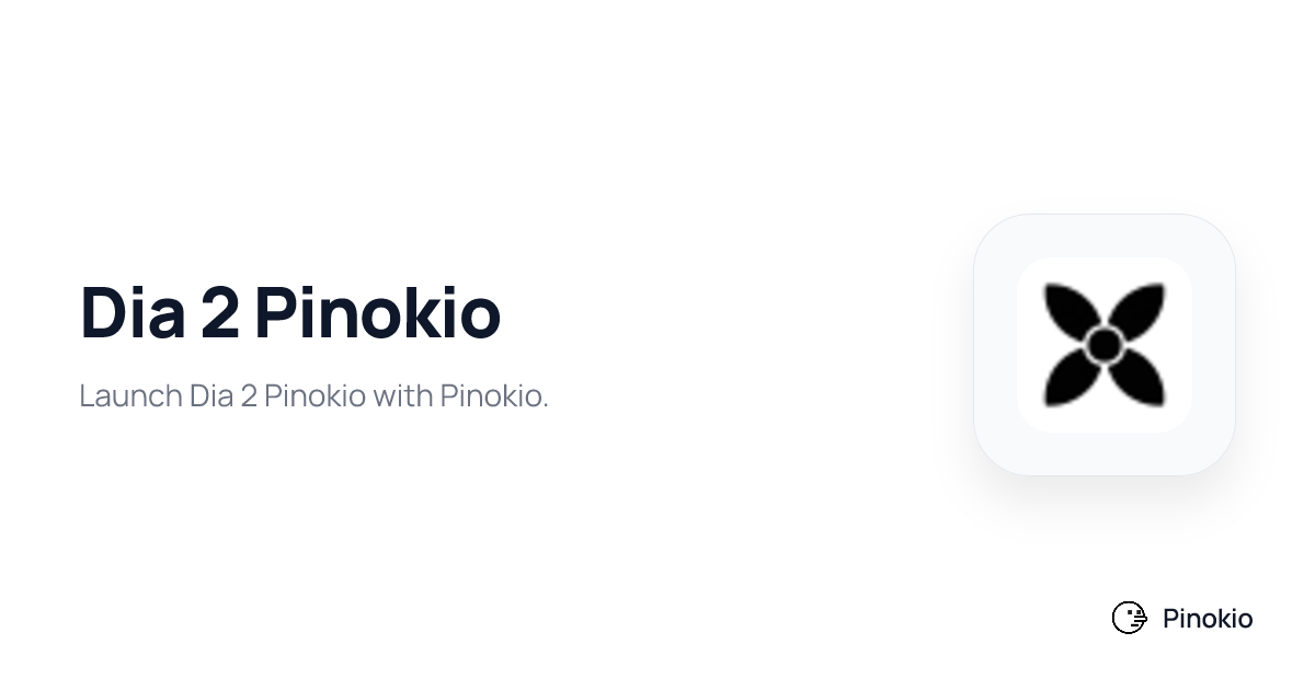 Dia 2 Pinokio checkpoints · Pinokio