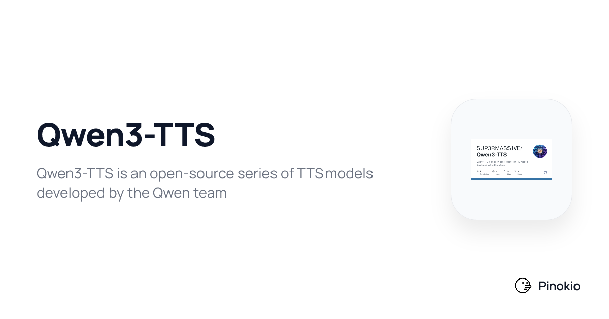 Qwen3-TTS checkpoints · Pinokio
