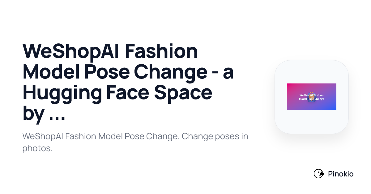WeShopAI Fashion Model Pose Change - a Hugging Face Space by WeShopAI ...